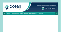 Desktop Screenshot of oceanwebsitedesign.com.au